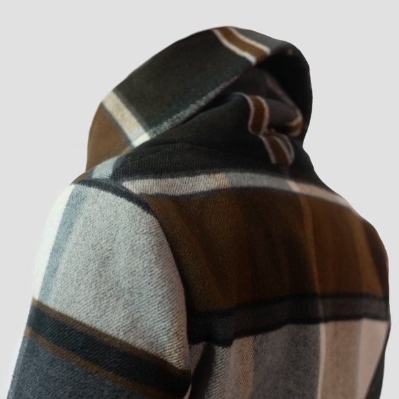 Chicwish Women's Plaid / Checkered Wrap Coat with Turn-Down-Shawl Collar - Picture 4 of 11